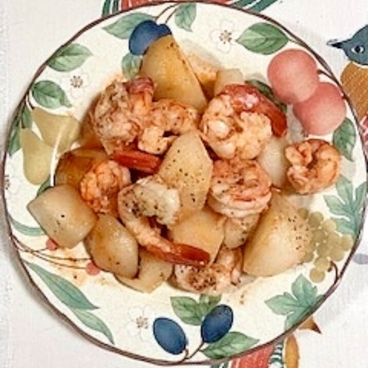 アルゼンチン海老と梨の炒め物 レシピ 作り方 By 2727椿 楽天レシピ アルゼンチン海老と梨の炒め物 レシピ 作り方 By 2727椿 楽天レシピ